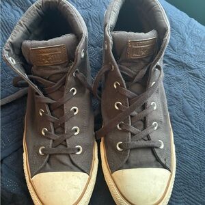 Converse Men's Dark Brown High-Top Sneakers